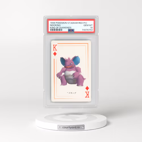 1998 Stadium Red Version Playing Cards Nidoking - King of Diamonds (PSA 10 GEM MINT)