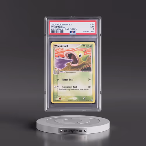 2004 Pokémon EX Fire Red & Leaf Green #51 Weepinbell (PSA 7 NM)