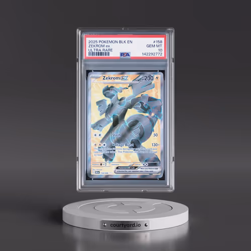 2025 Pokémon Blk EN-Black Bolt #158 Zekrom EX - Holo Ultra Rare (PSA 10 GEM MINT)