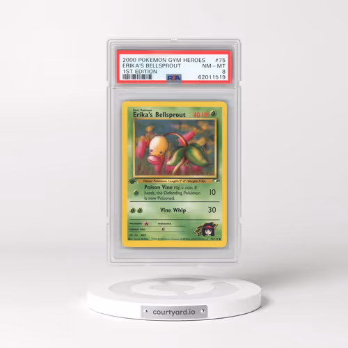 2000 Pokémon Gym Heroes #75 Erika's Bellsprout - 1st Edition (PSA 8 NM-MT)