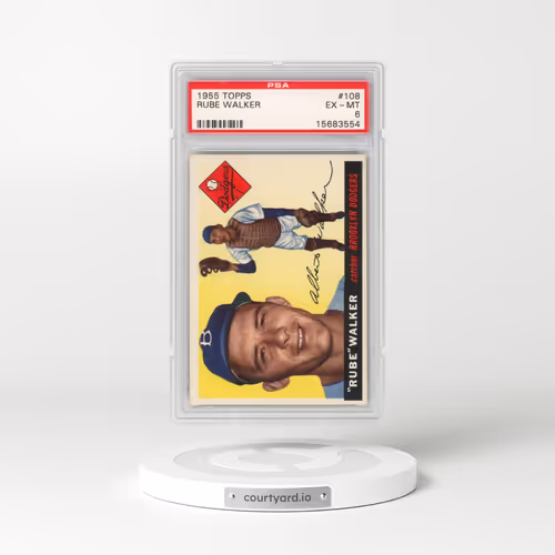 1955 Topps #108 Rube Walker (PSA 6 EX-MT)