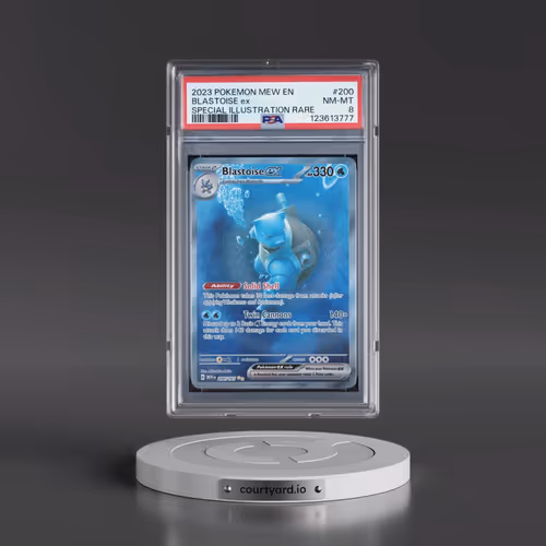 2023 Pokémon Mew EN-151 #200 Blastoise EX - Holo Special Illustration Rare (PSA 8 NM-MT)