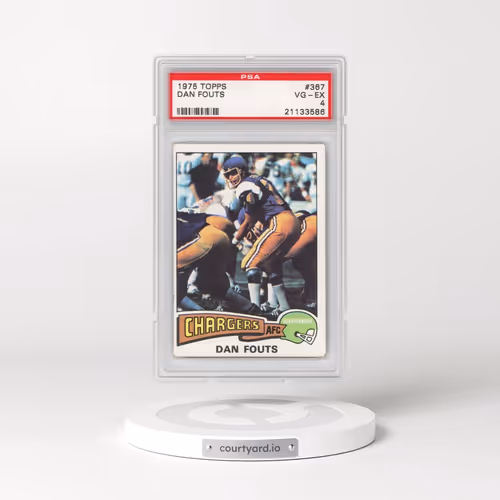 1975 Topps #367 Dan Fouts (PSA 4 VG-EX)