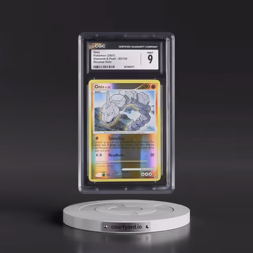 2007 Diamond & Pearl #92/130 Onix - Reverse Holo (CGC 9 MINT)