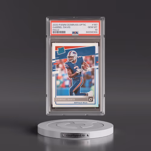 2020 Panini Donruss Optic #187 Gabriel Davis - Holo (PSA 10 GEM MINT)