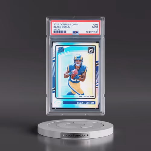 2024 Panini Donruss Optic #208 Blake Corum - Holo (PSA 9 MINT)