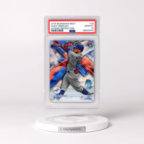2018 Bowman's Best #33 Alex Verdugo - Atomic Refractor (PSA 10 GEM MINT)