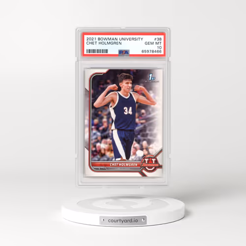 2021 Bowman University #38 Chet Holmgren (PSA 10 GEM MINT)