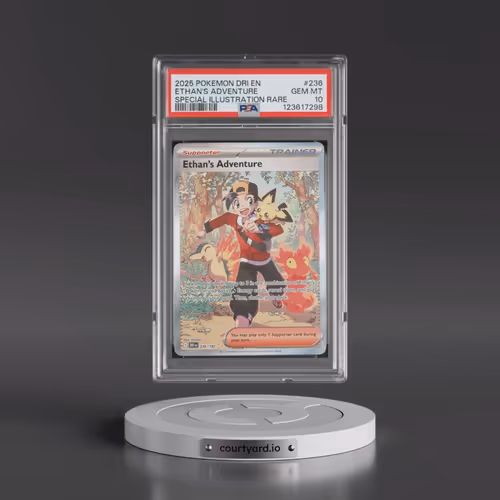 2025 Pokémon Dri EN-Destined Rivals #236 Ethan's Adventure - Special Illustration Rare (PSA 10 GEM M