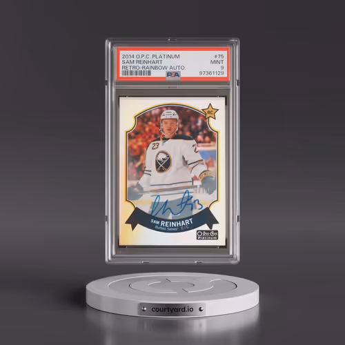 2014 O-Pee-Chee Platinum Retro #75 Sam Reinhart - Rainbow Autograph (PSA 9 MINT)