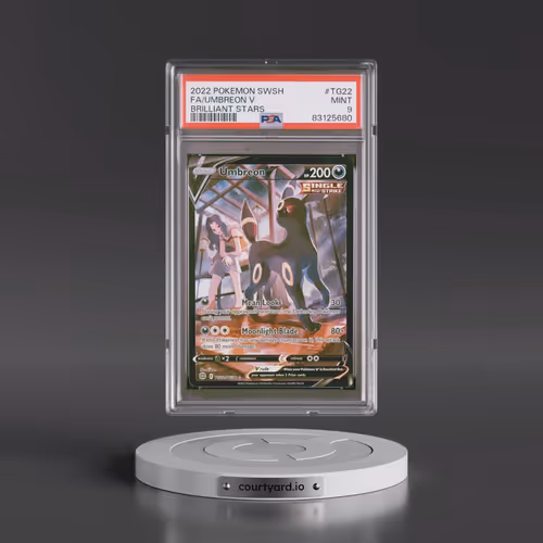 2022 Pokémon Sword & Shield Brilliant Stars #TG22 Umbreon V - Holo Full Art (PSA 9 MINT)