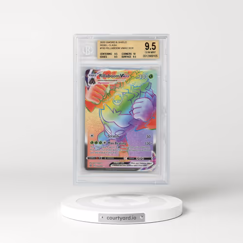 2020 Rebel Clash #193 Rillaboom VMAX - Holo Secret (BGS 9.5 GEM MINT)