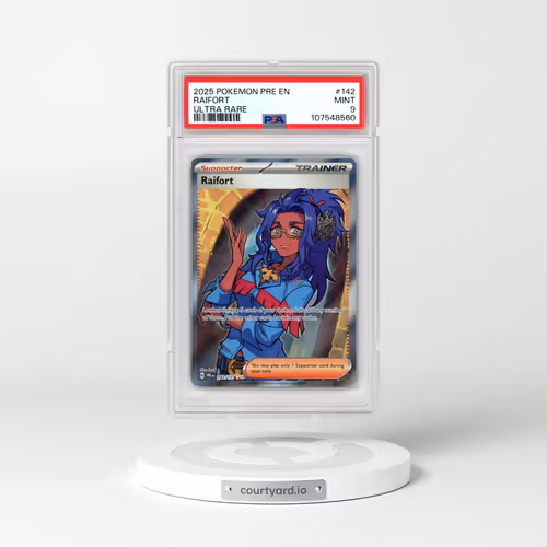 2025 Pokémon Pre EN-Prismatic Evolutions #142 Raifort - Ultra Rare (PSA 9 MINT)