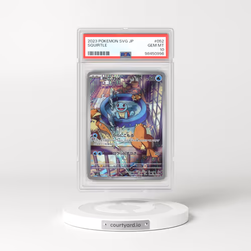 2023 Japanese Pokémon Svg-Venusaur & Charizard & Blastoise Special Deck Set EX #052 Squirtle (PSA 10 GEM MINT)
