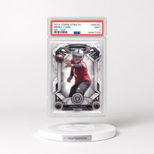 2014 Topps Strata Die-Cut #SDCDC Derek Carr (PSA 9 MINT)