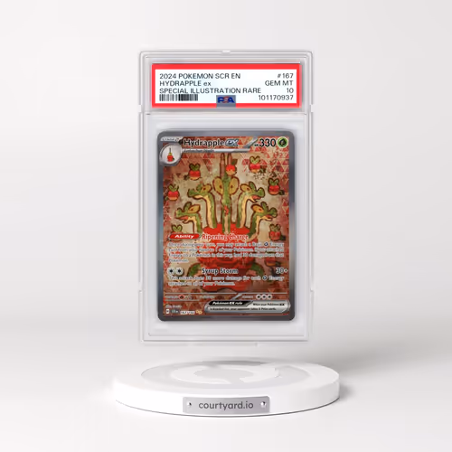 2024 Pokémon Scr EN-Stellar Crown #167 Hydrapple EX - Holo Special Illustration Rare (PSA 10 GEM MIN
