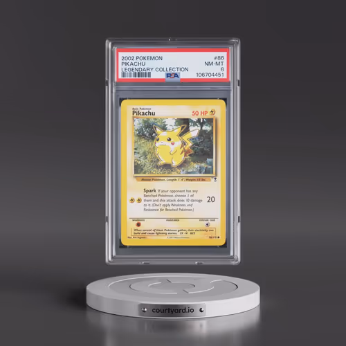 2002 Pokémon Legendary Collection #86 Pikachu (PSA 8 NM-MT)