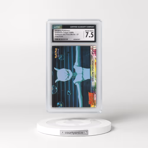 1999 Pokémon the First Movie #27 Stealing Pokémon - First Print (Blue Topps Logo) (CGC 7.5 NM+)