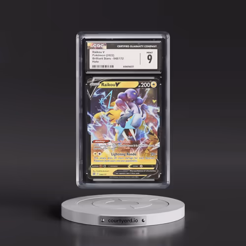 2022 Brilliant Stars #048/172 Raikou V - Holo (CGC 9 MINT)
