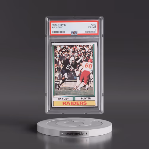 1974 Topps #219 Ray Guy (PSA 6 EX-MT)