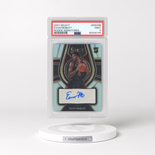 2021 Panini Select Rookie Signatures #RSEMB Evan Mobley (PSA 9 MINT)