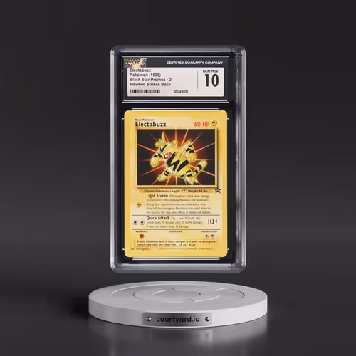 1999 Black Star Promos #2 Electabuzz - Mewtwo Strikes Back (CGC 10 GEM MINT)