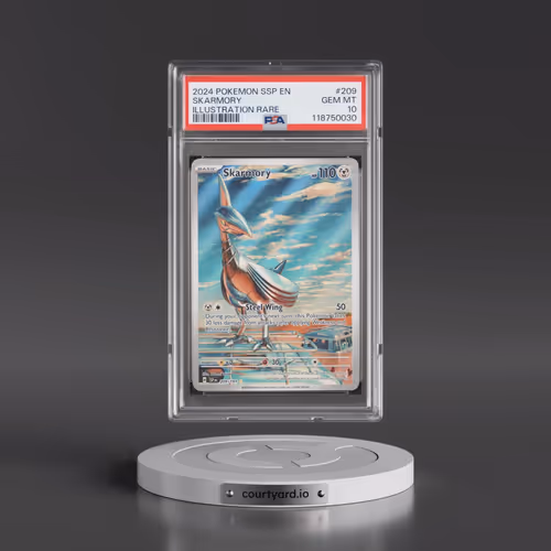 2024 Pokémon Ssp EN-Surging Sparks #209 Skarmory - Illustration Rare (PSA 10 GEM MINT)