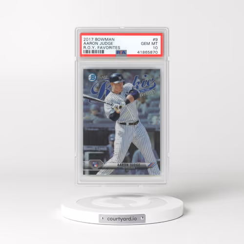 2017 Bowman Rookie of the Year Roy Favorites #9 Aaron Judge (PSA 10 GEM MINT)