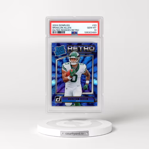 2024 Panini Donruss Rated Rookies Retro #20 Braelon Allen (PSA 10 GEM MINT)