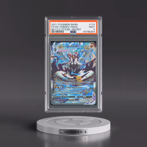 2021 Pokémon Sword & Shield Battle Styles #170 Rapid Strike Urshifu Vmax - Full Art Secret (PSA 9 MI