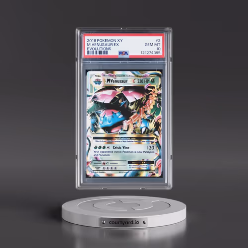2016 Pokémon XY Evolutions #2 M Venusaur EX - Holo (PSA 10 GEM MINT)