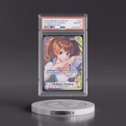 2024 One Piece OP08-Two Legends #058 Charlotte Pudding - Alternate Art (PSA 10 GEM MINT)