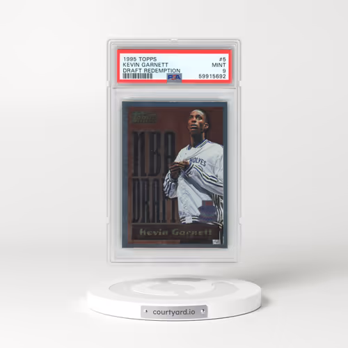 1995 Topps Draft Redemption #5 Kevin Garnett (PSA 9 MINT)