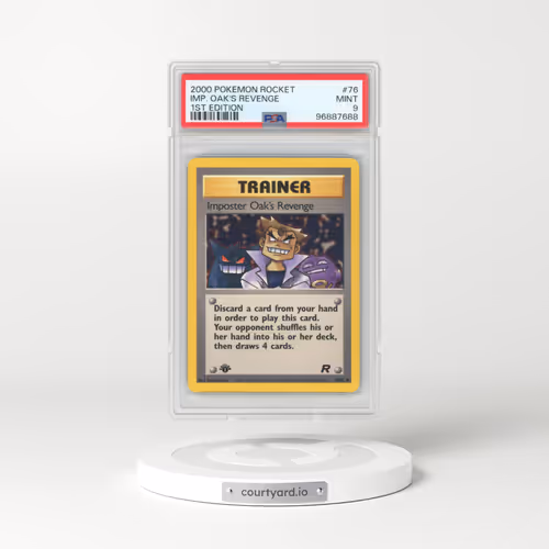 2000 Pokémon Rocket #76 Imposter Oak's Revenge - 1st Edition (PSA 9 MINT)