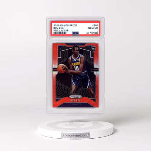 2019 Panini Prizm #282 Bol Bol - Ruby Wave (PSA 10 GEM MINT)