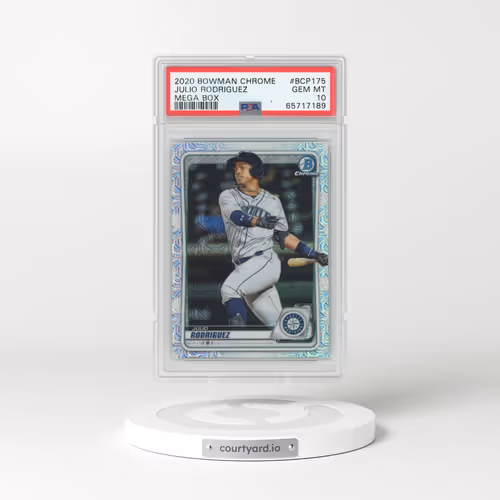 2020 Bowman Chrome Mega Box #BCP175 Julio Rodriguez (PSA 10 GEM MINT)