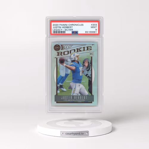 2020 Panini Chronicles Legacy #203 Justin Herbert - Silver (PSA 9 MINT)