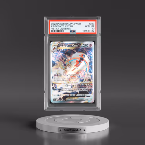 2022 Pokémon Sword & Shield Vstar Universe #223 Deoxys Vstar - Full Art (PSA 10 GEM MINT)