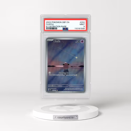 2023 Pokémon Obf EN-Obsidian Flames #202 Cleffa - Illustration Rare (PSA 9 MINT)