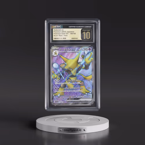 2023 Pokémon Card 151 #190/165 Alakazam ex - Super Rare Holo (CGC 10 PRISTINE)