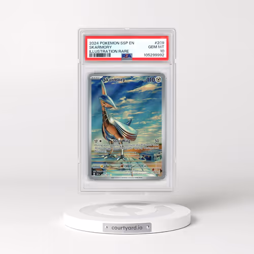 2024 Pokémon Ssp EN-Surging Sparks #209 Skarmory - Illustration Rare (PSA 10 GEM MINT)