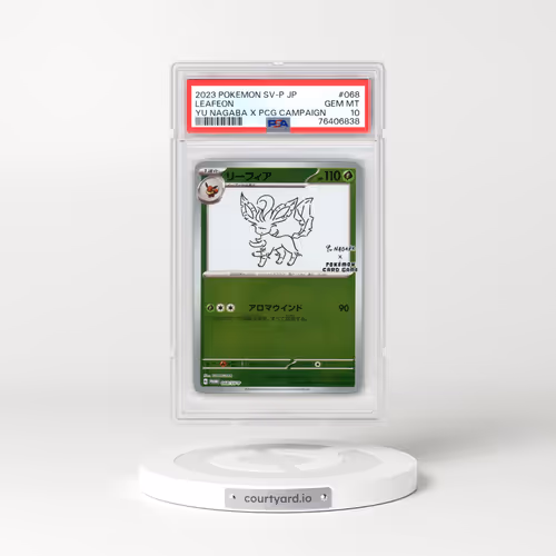 2023 Pokémon SV-P Promo #068 Leafeon - YU Nagaba X Pokemon Card Game Campaign (PSA 10 GEM MINT)