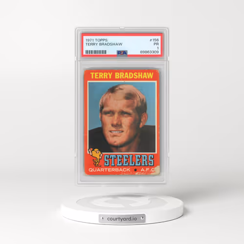 1971 Topps #156 Terry Bradshaw (PSA 1 PR)