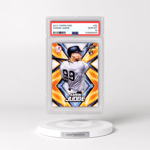 2017 Topps Fire #62 Aaron Judge (PSA 10 GEM MINT)