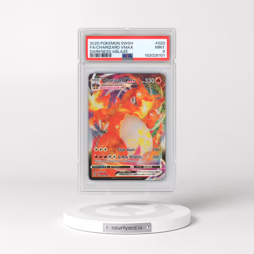 2020 Pokémon Sword & Shield Darkness Ablaze #020 Charizard Vmax - Full Art (PSA 9 MINT)