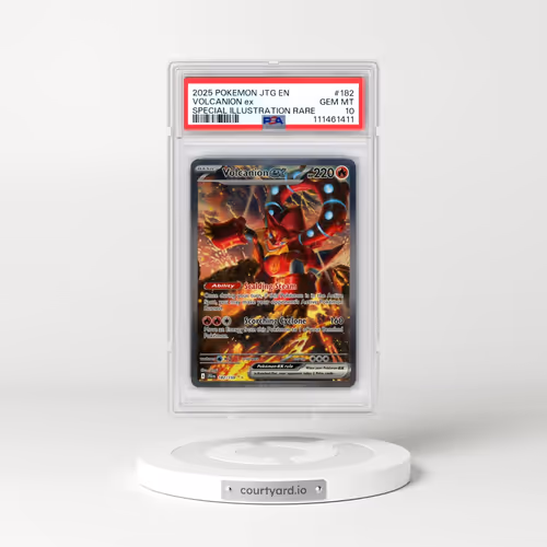 2025 Pokémon Jtg EN-Journey Together #182 Volcanion EX - Holo Special Illustration Rare (PSA 10 GEM MINT)