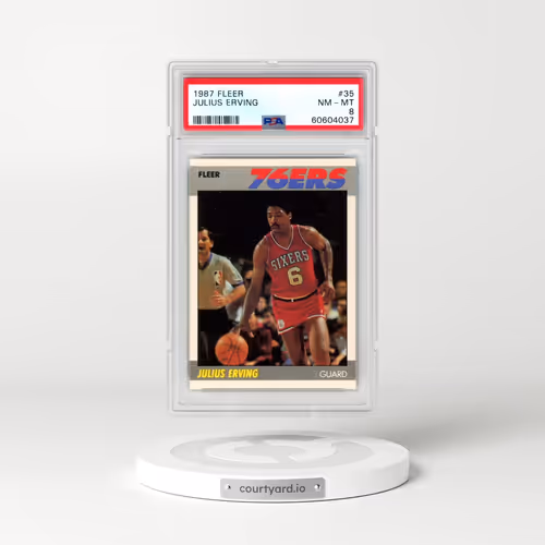 1987 Fleer #35 Julius Erving (PSA 8 NM-MT)