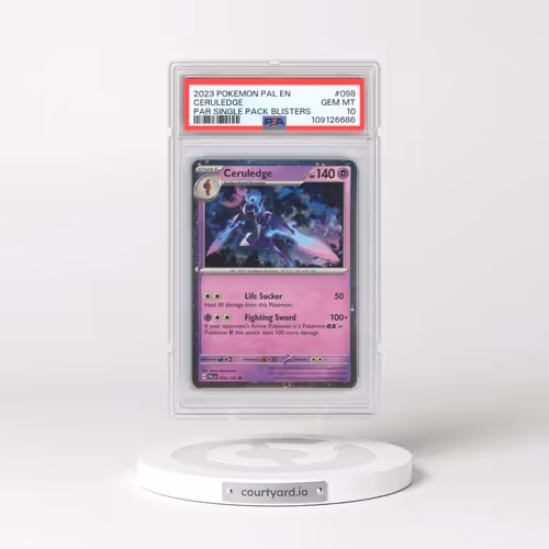 2023 Pokémon Pal EN-Paldea Evolved #098 Ceruledge - Paradox Rift Single Pack Blisters (PSA 10 GEM MI