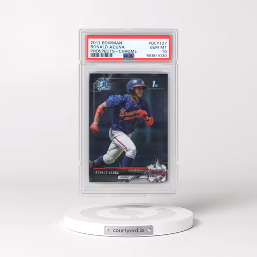 2017 Bowman Prospects #BCP127 Ronald Acuna - Chrome (PSA 10 GEM MINT)