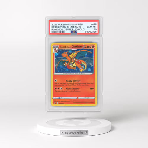 2022 Pokémon Swsh Black Star Promo #075 Special Delivery Charizard - Holo Pokemon Center United Kingdom (PSA 10 GEM MINT)